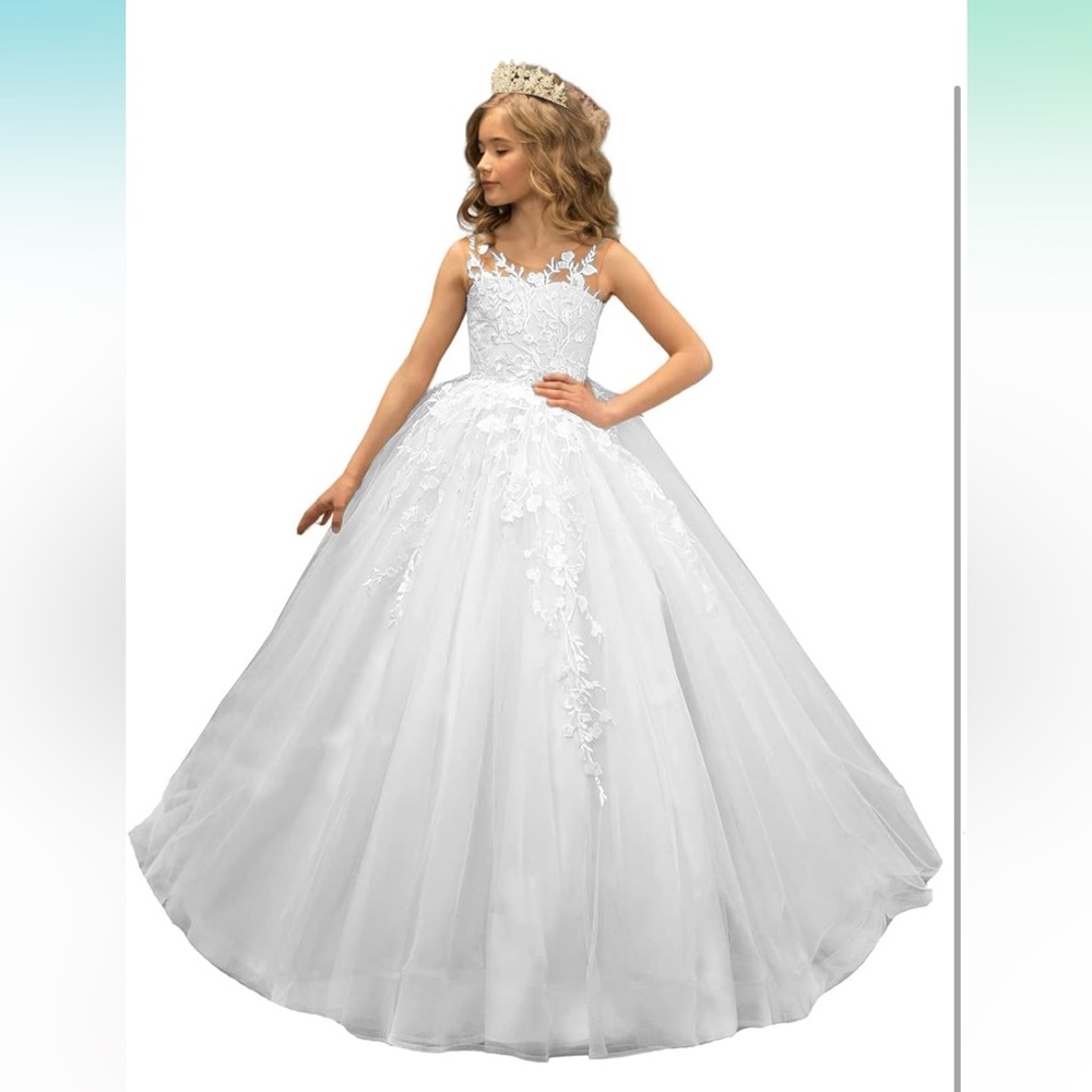 Flower girl dress (white)